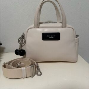 Kate Spade Puffed Smooth Leather Satchel